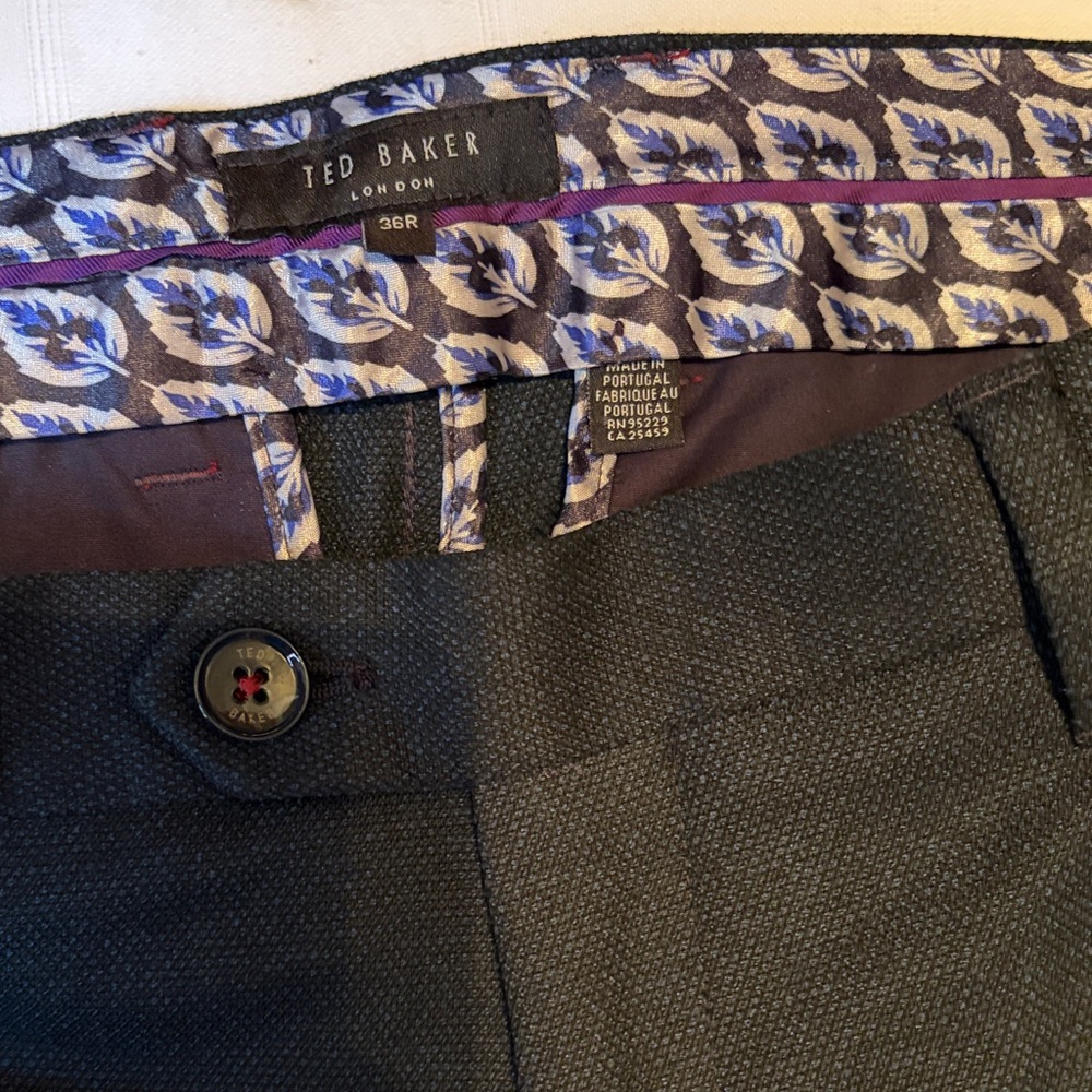 Ted Baker London Blue / Black Dress Pants